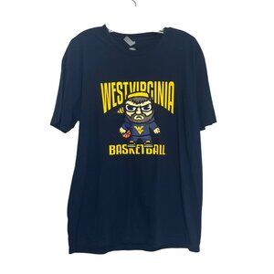Tokyodachi West Virginia Basketball Tshirt Mens Large Blue Fanwear
